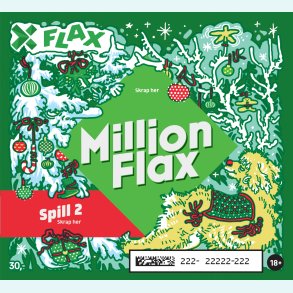 MillionFlax   -  60 lodd per pakke 