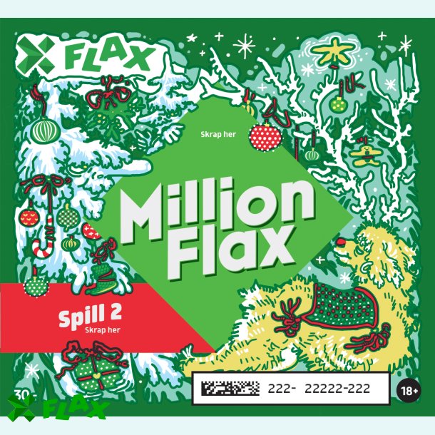 MillionFlax   -  60 lodd per pakke 