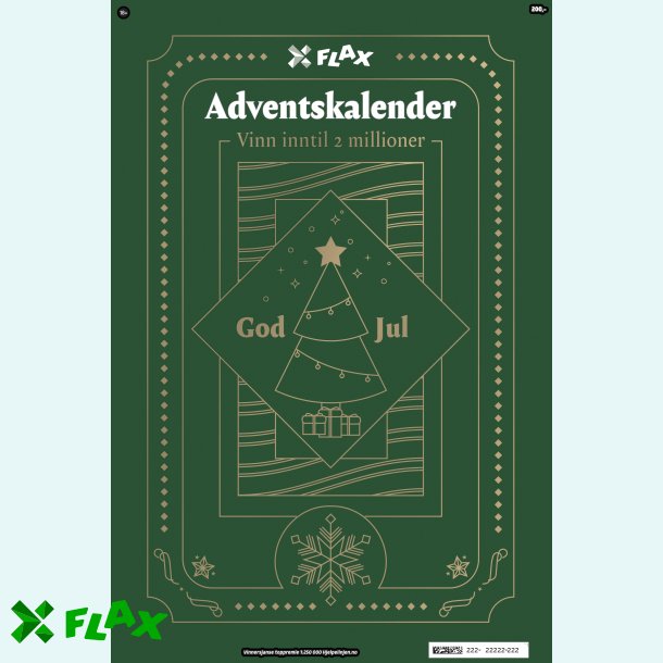 Adventskalender - 10 lodd per pakke