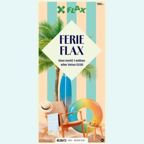 FerieFlax � 10 lodd per pakke