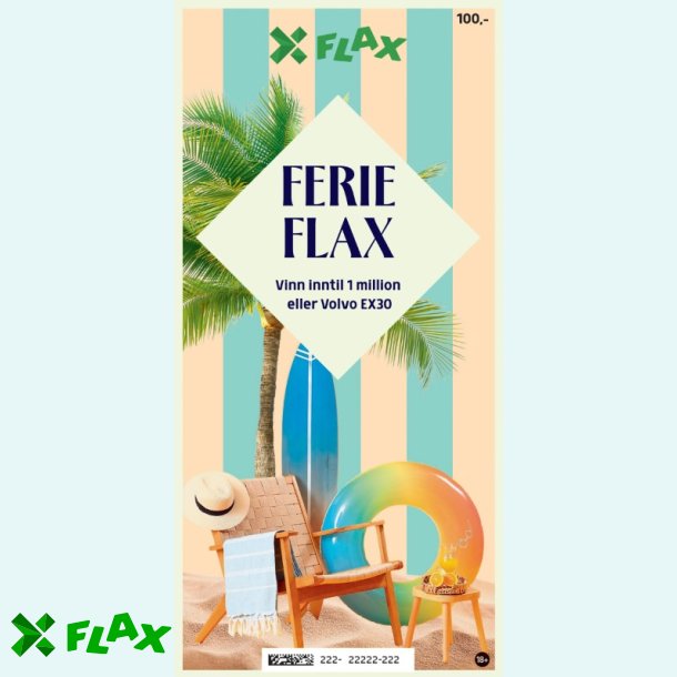 FerieFlax � 10 lodd per pakke