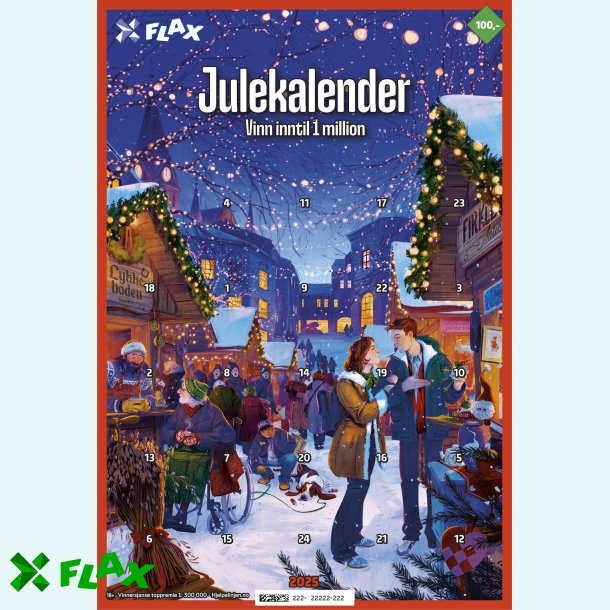Stor Julekalender - 10 lodd per pakke