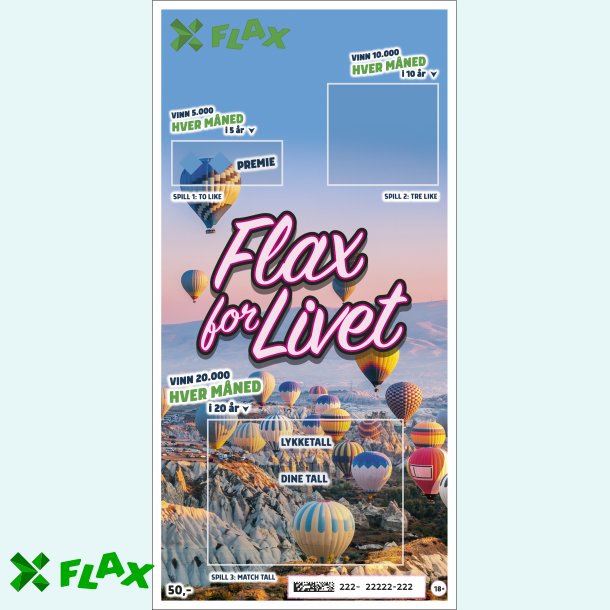 Flax for Livet - 30 lodd per pakke