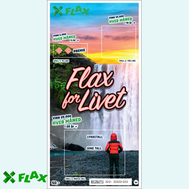 Flax for Livet - 30 lodd per pakke