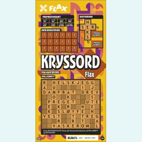 KryssordFlax - 50 lodd per pakke