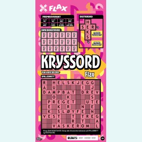 KryssordFlax - 50 lodd per pakke